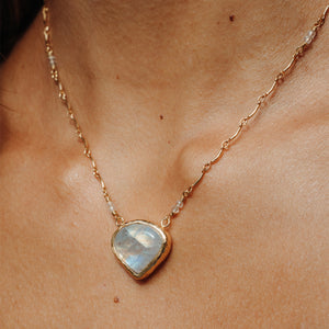 Rainbow Moonstone Necklace