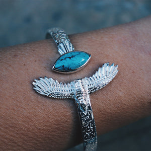 Elder Bird || Turquoise Cuff