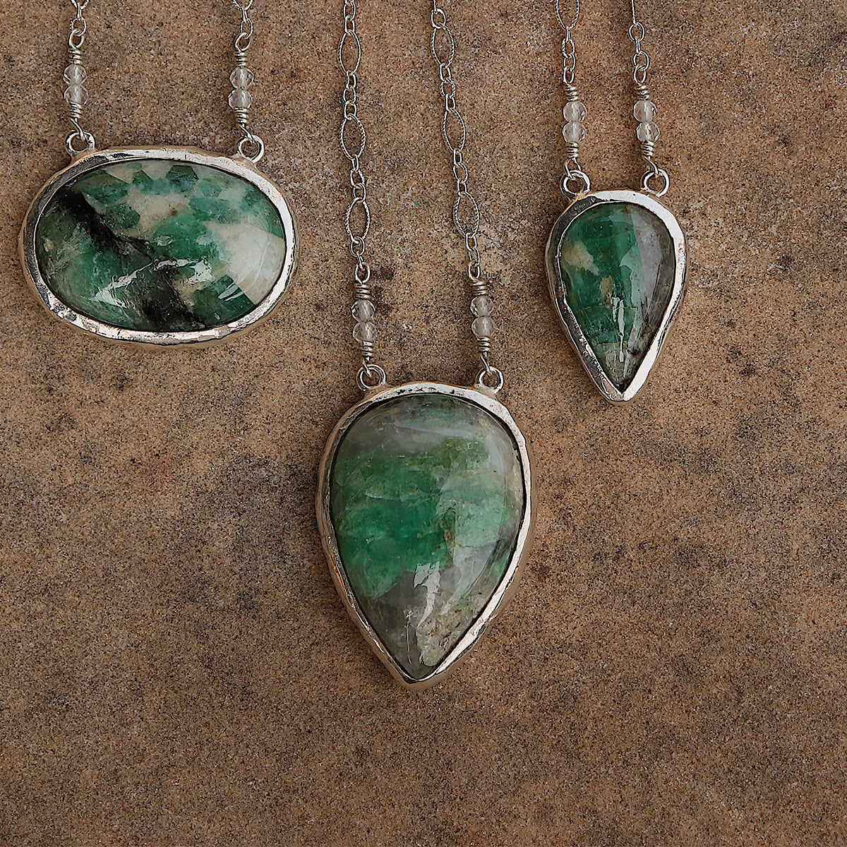 Emerald Quartz Necklace