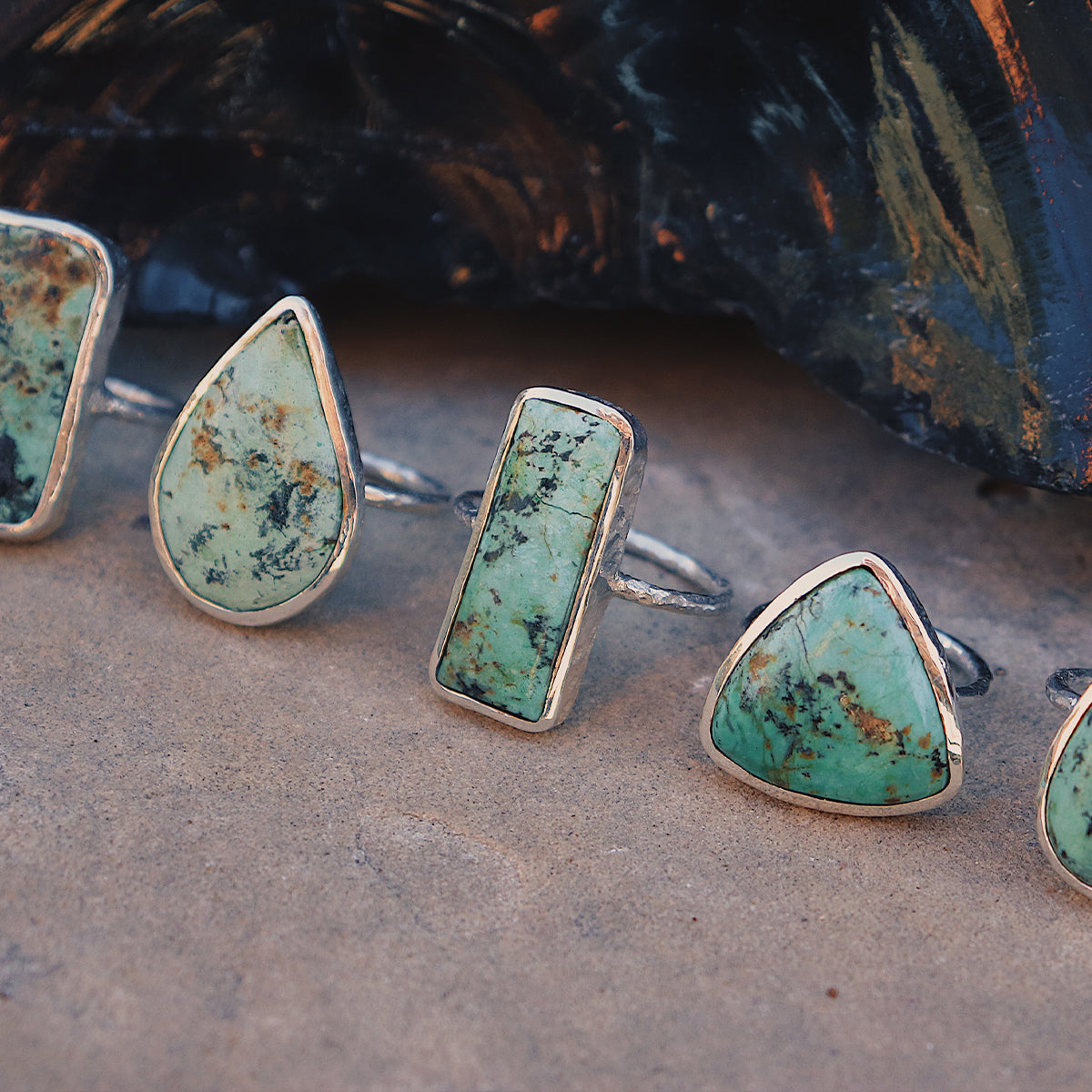 Bedouin Turquoise Elfin Ring