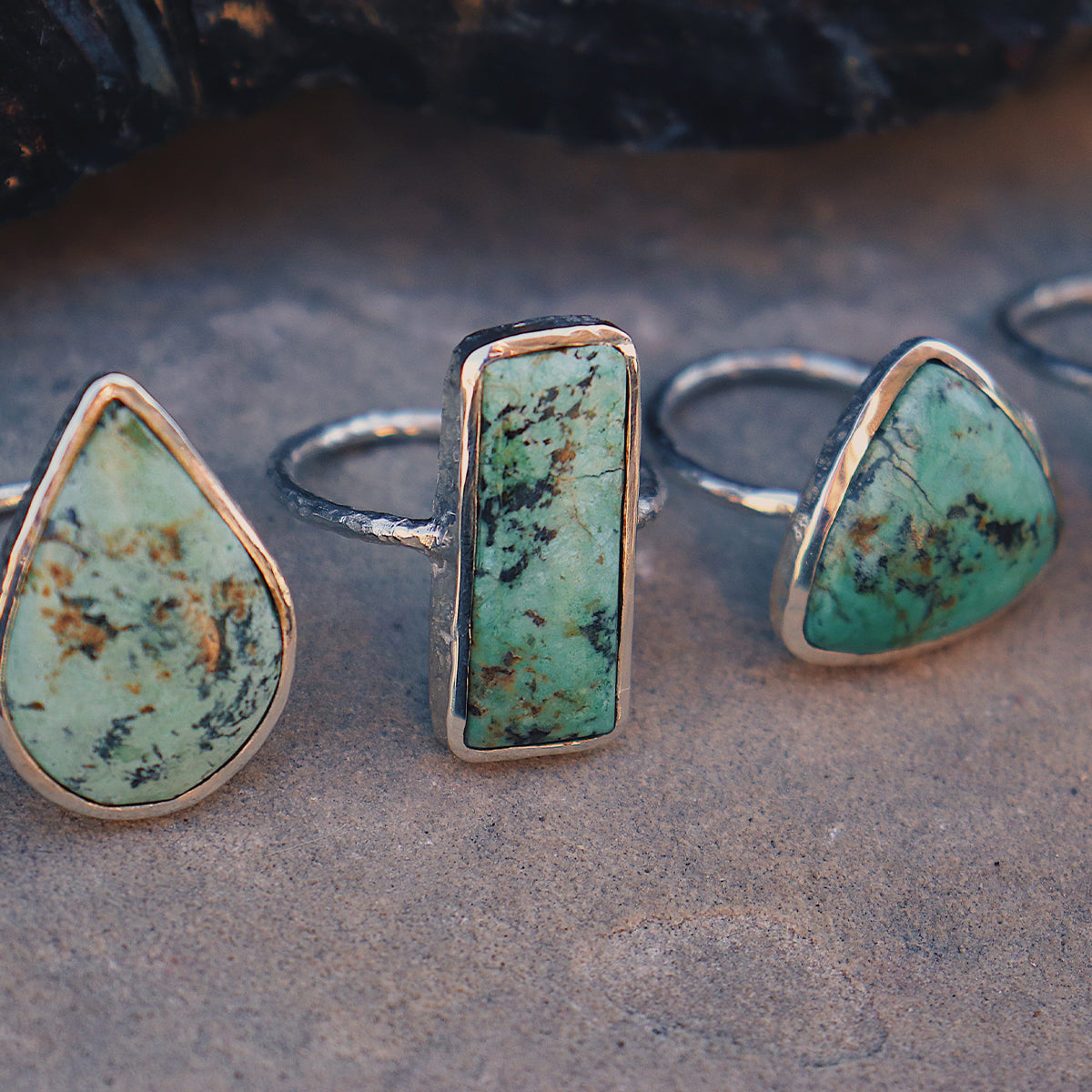 Bedouin Turquoise Elfin Ring