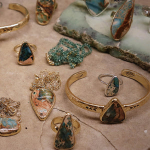 Copper Chrysocolla Elfin Ring