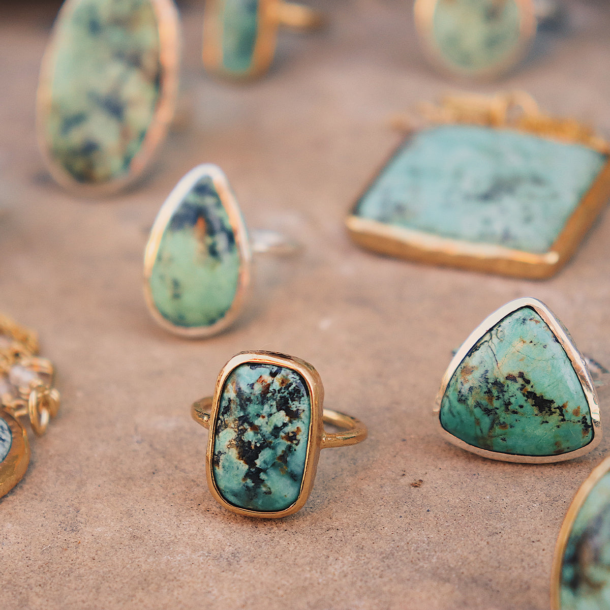 Bedouin Turquoise Elfin Ring