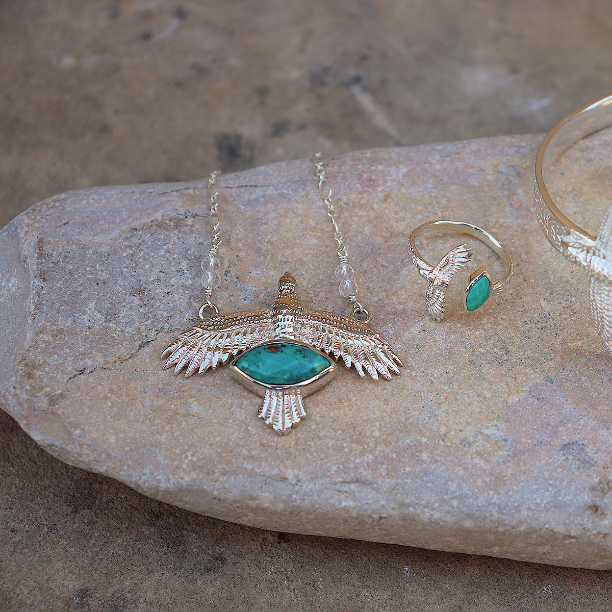 Elder Bird || Turquoise Necklace