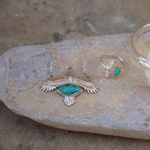 Elder Bird || Turquoise Necklace