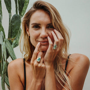 Emerald Quartz Ring