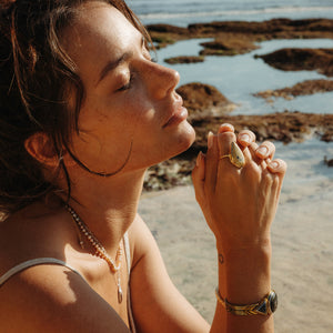 Ocean Jasper Elfin Ring