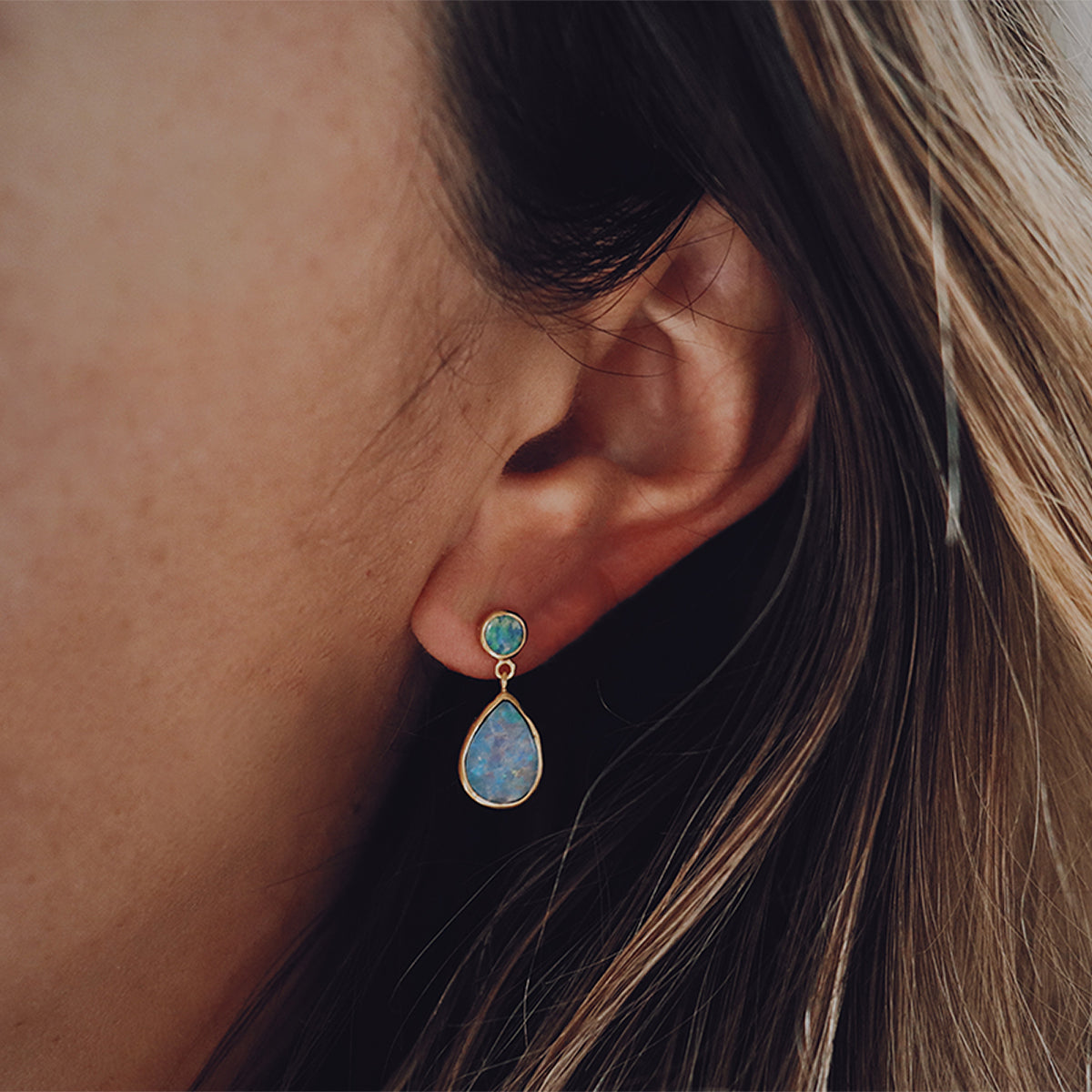 Fallen Star Earrings || wide tear