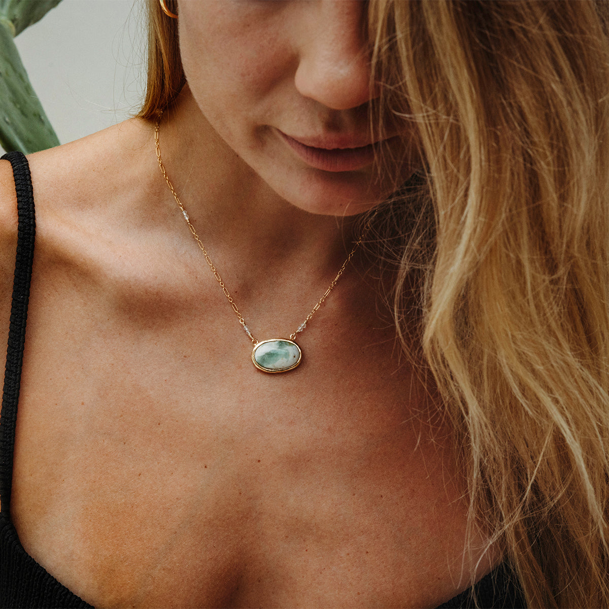 Emerald Quartz Necklace