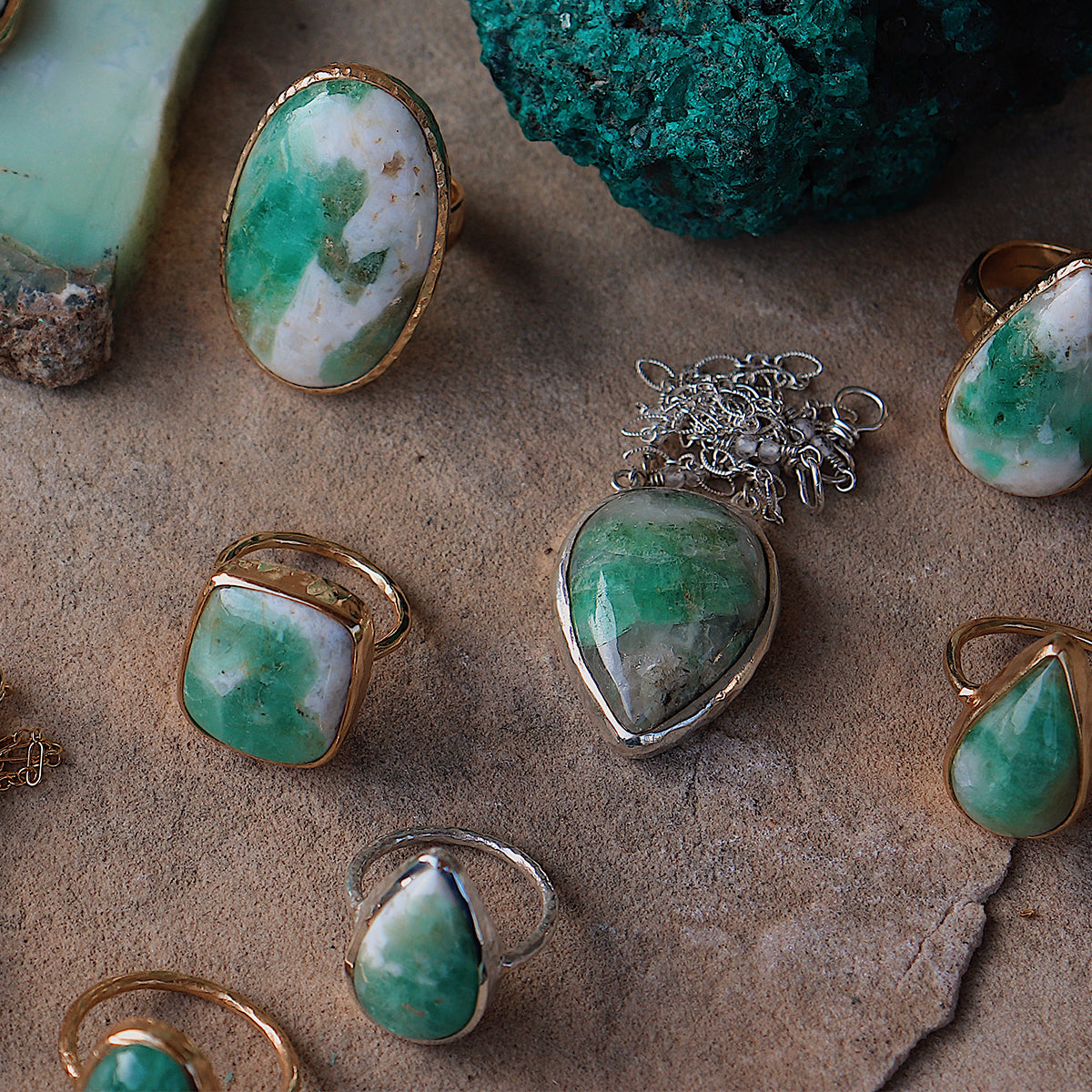 Emerald Quartz Necklace