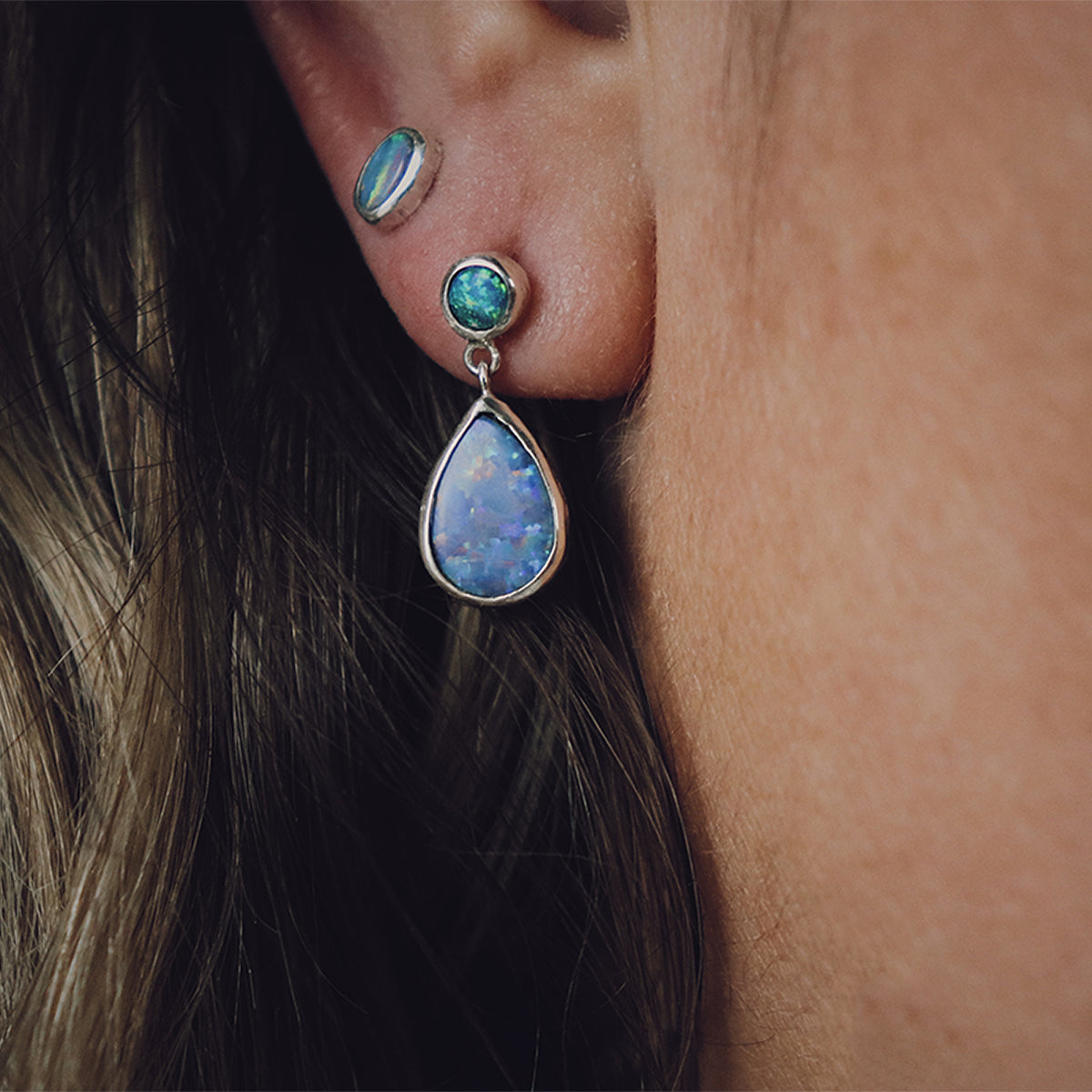 Fallen Star Earrings || wide tear