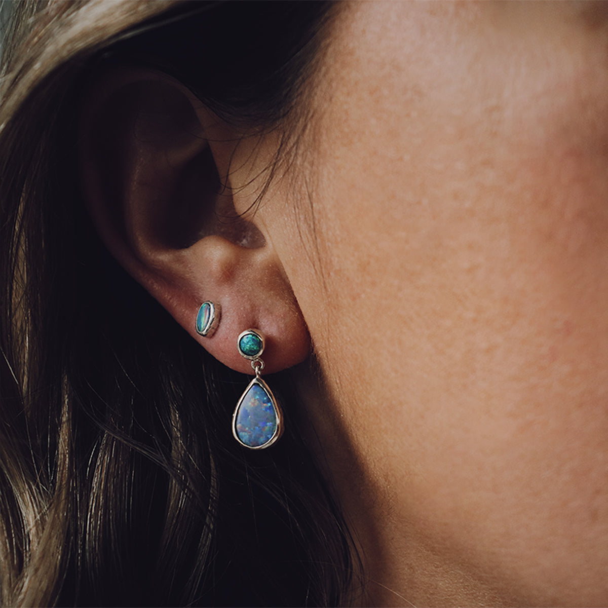 Fallen Star Earrings || wide tear