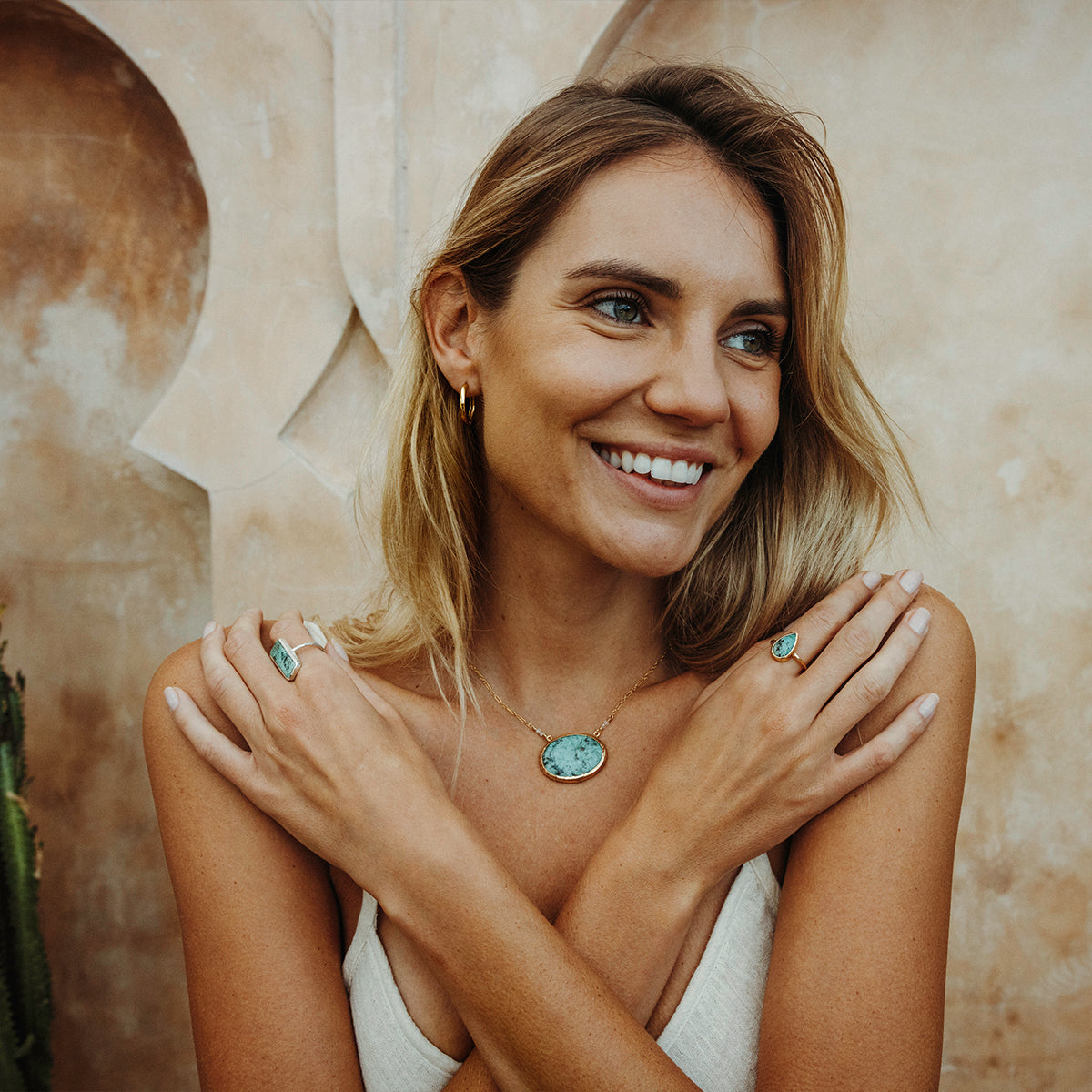 Bedouin Turquoise Elfin Ring
