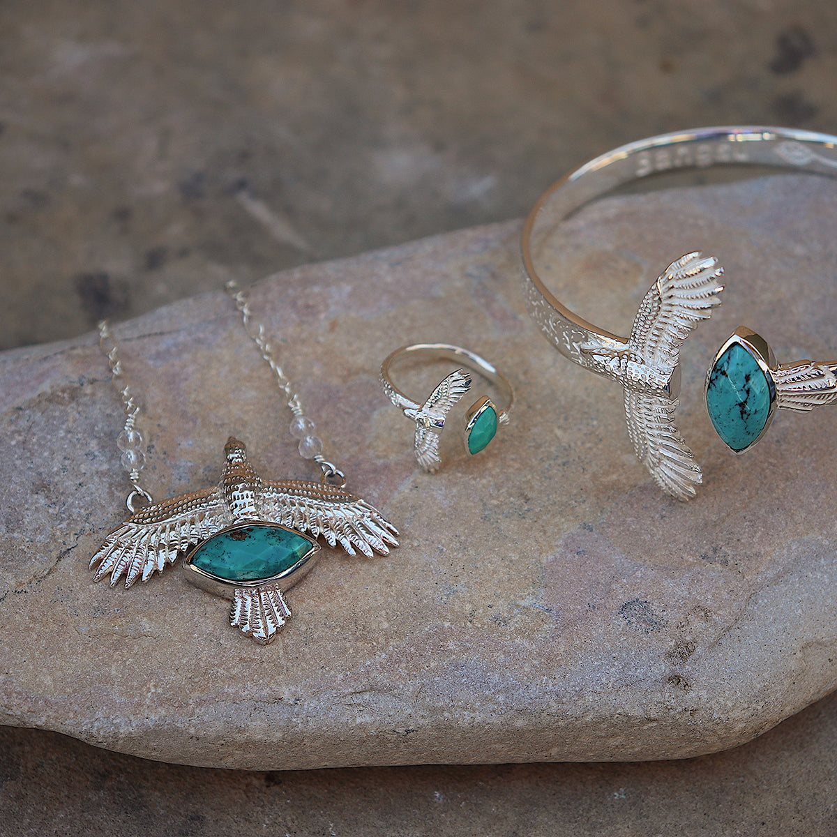 Elder Bird || Turquoise Ring - Bahgsu