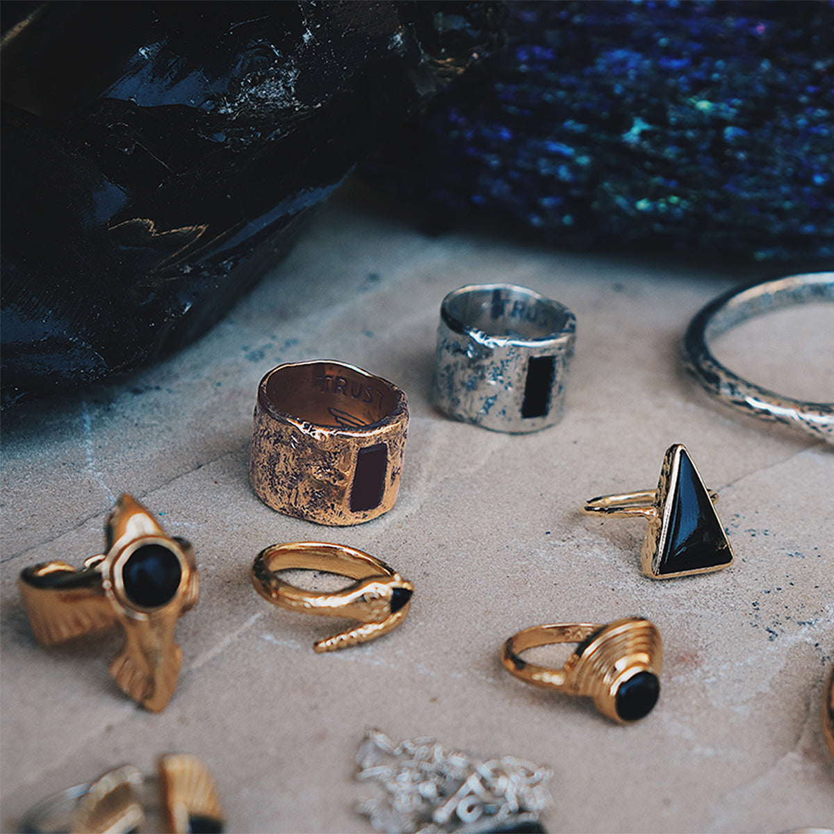 Intuition Ring || Obsidian