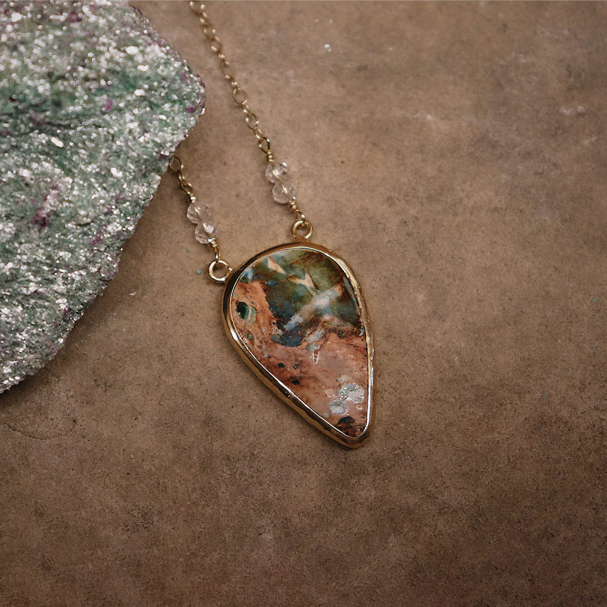 Copper Chrysocolla Necklace