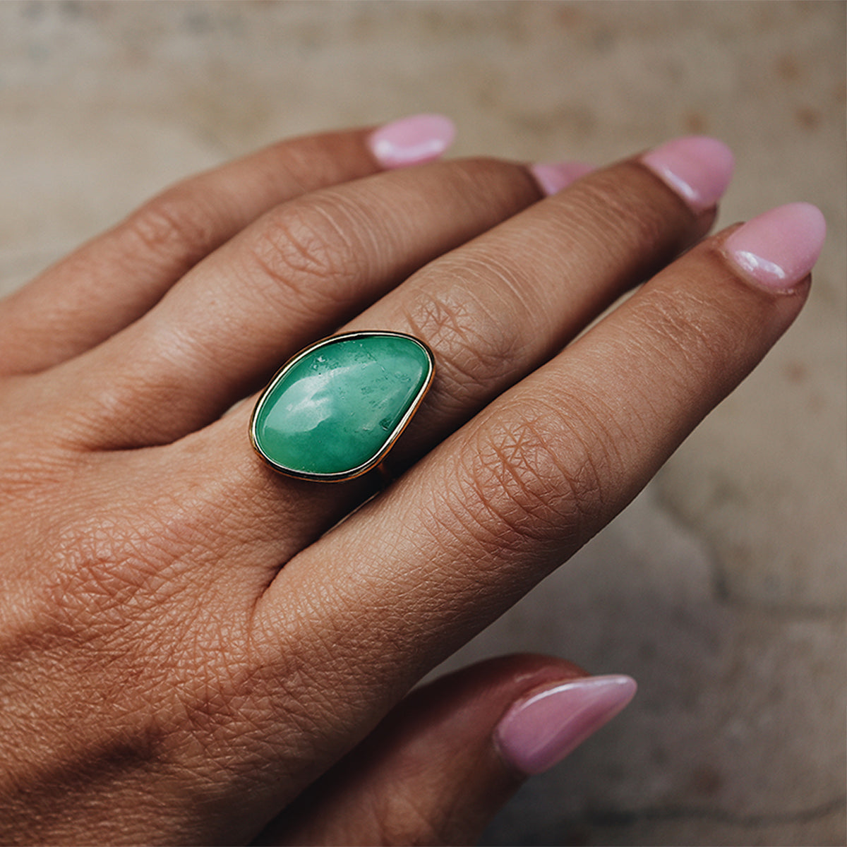 Chrysoprase Elfin Ring