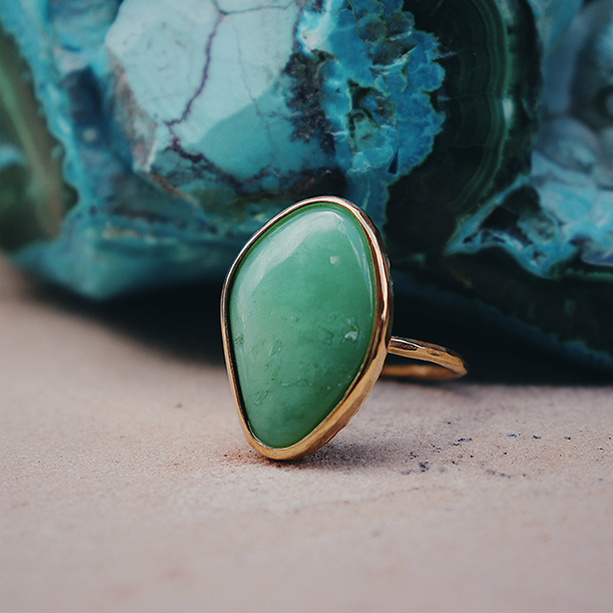 Chrysoprase Elfin Ring