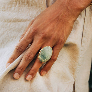 Moss Opal Ring