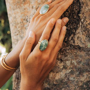 Moss Opal Ring