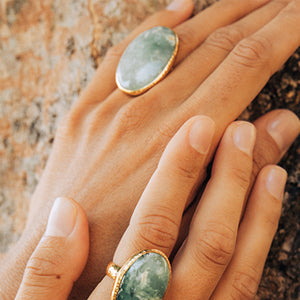 Moss Opal Ring