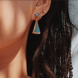Ancestor Earrings || LABRADORITE