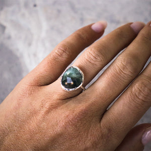 Ocean Jasper Elfin Ring