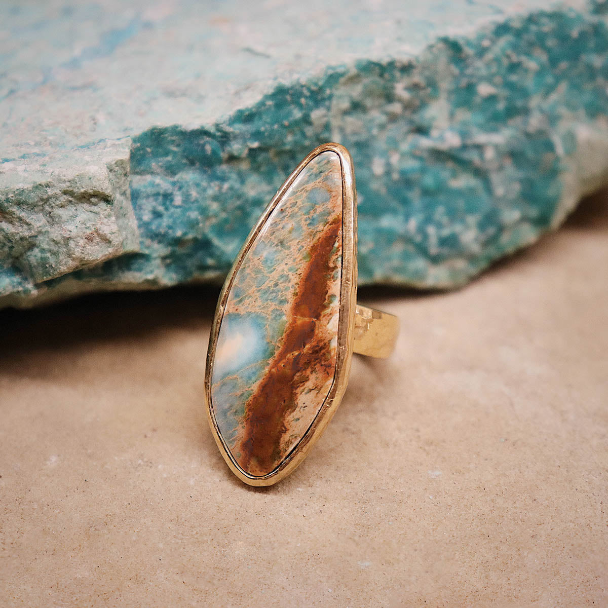 Copper Chrysocolla Ring