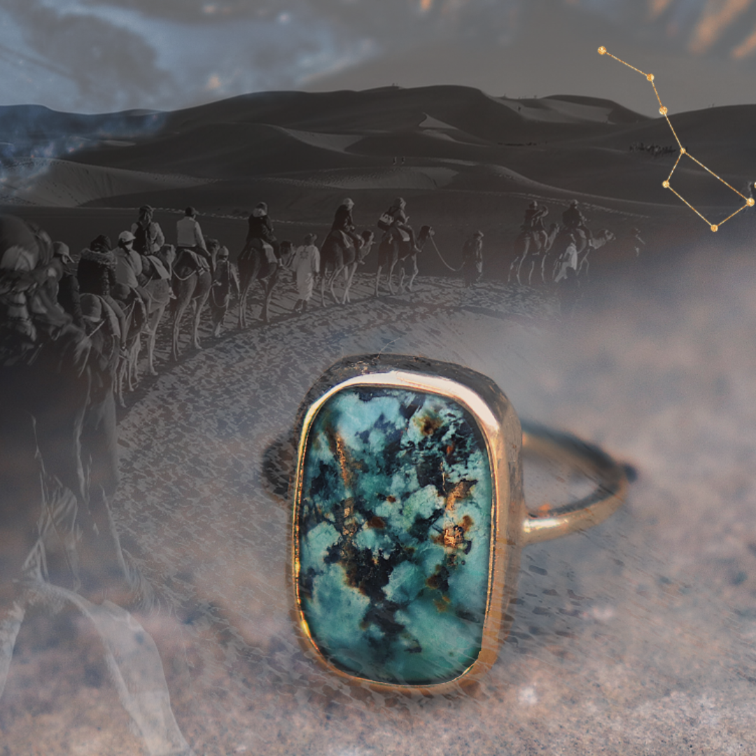 Bedouin Turquoise Elfin Ring