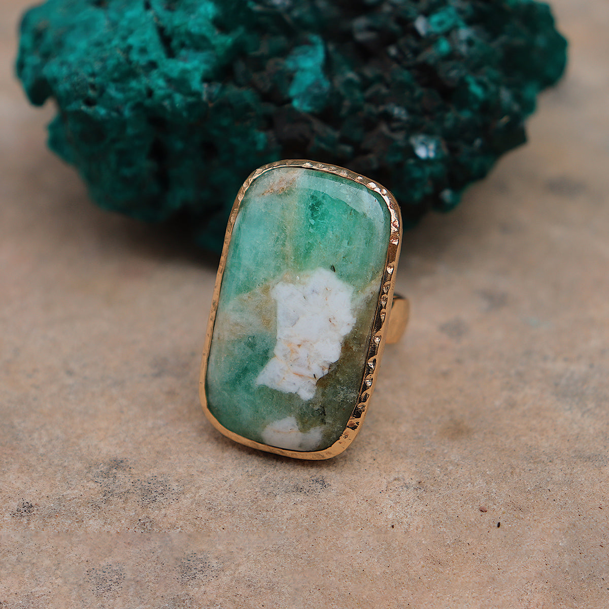 Emerald Quartz Ring