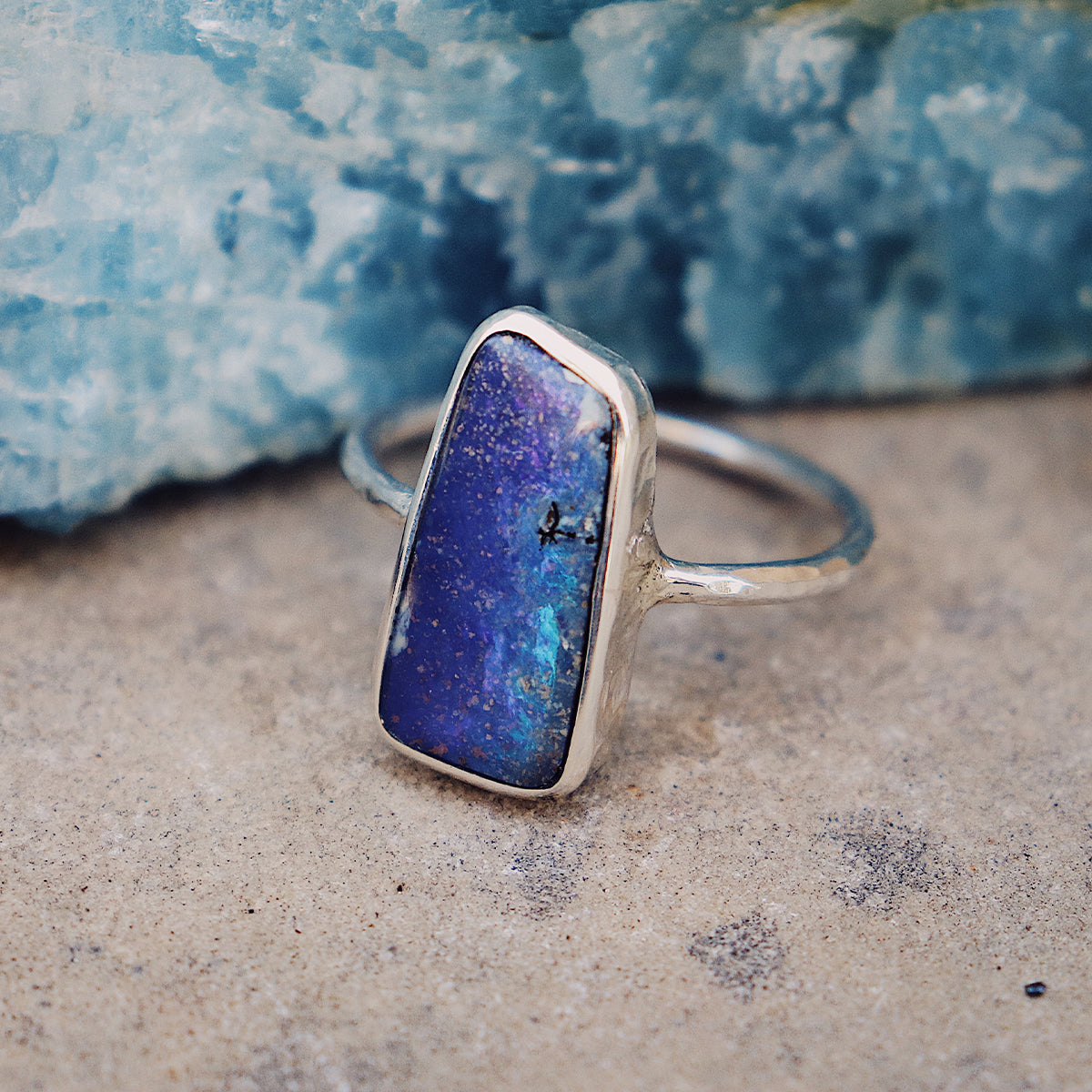 Boulder Opal Elfin Ring