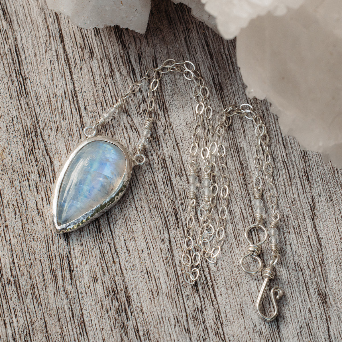Rainbow Moonstone Necklace
