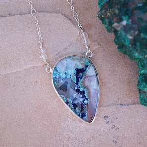 Azurite Crystal Necklace