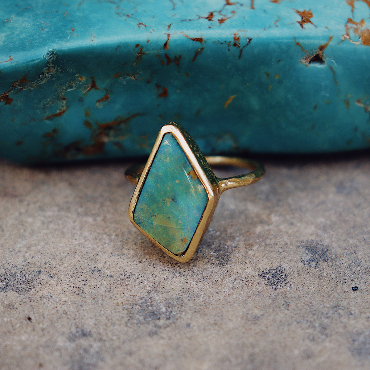 Boulder Opal Elfin Ring