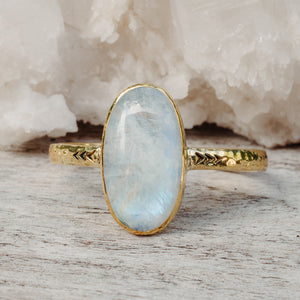 Heirloom Cuff || Rainbow Moonstone