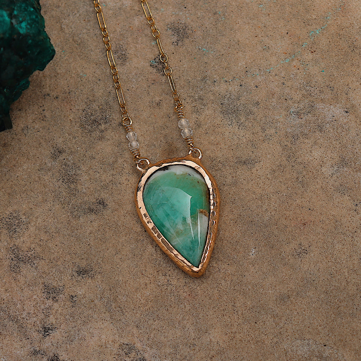 Emerald Quartz Necklace