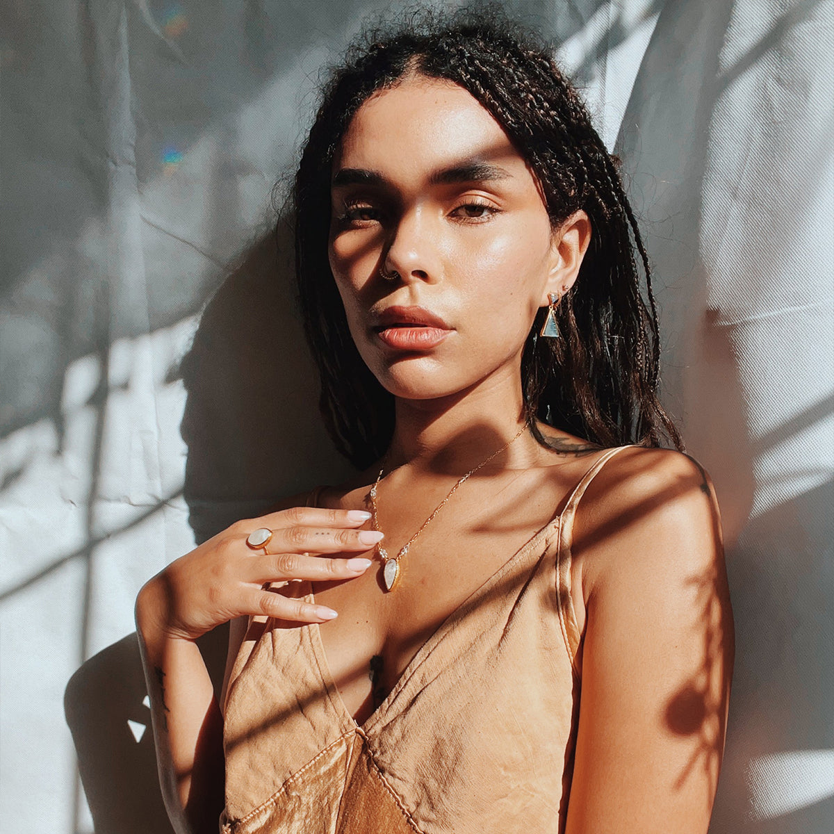 Ancestor Earrings || Moonstone