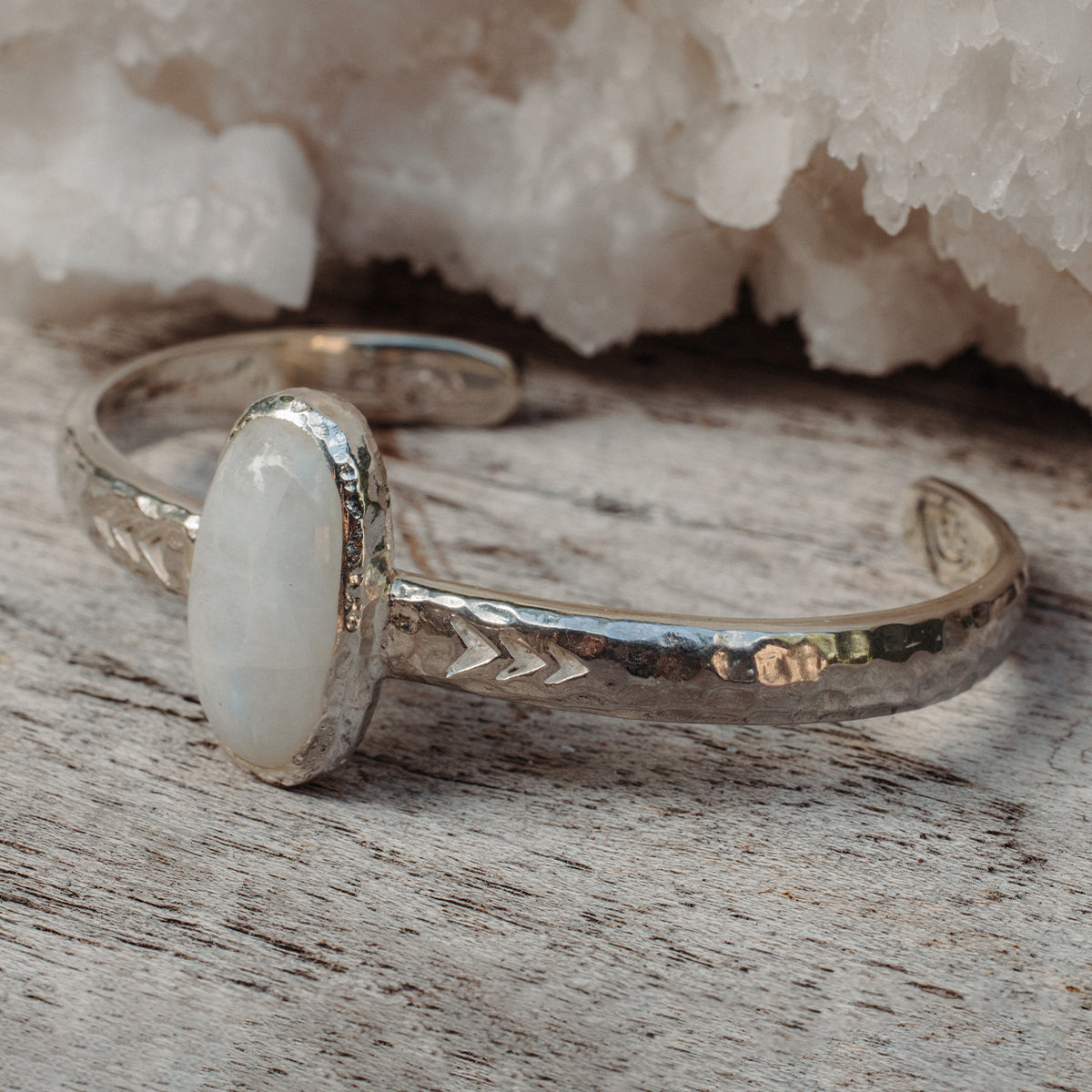 Heirloom Cuff || Rainbow Moonstone