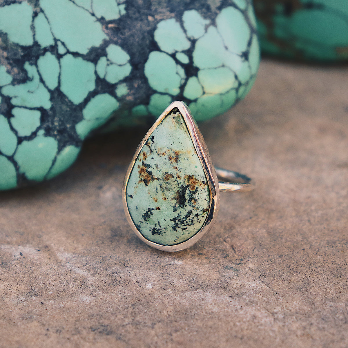 Bedouin Turquoise Elfin Ring