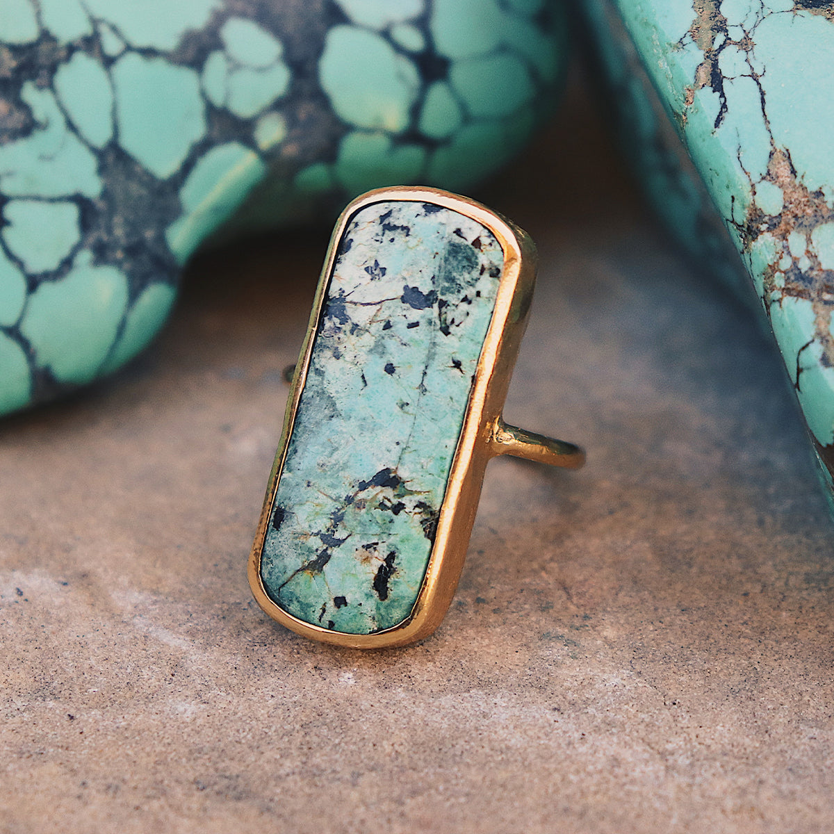 Bedouin Turquoise Elfin Ring