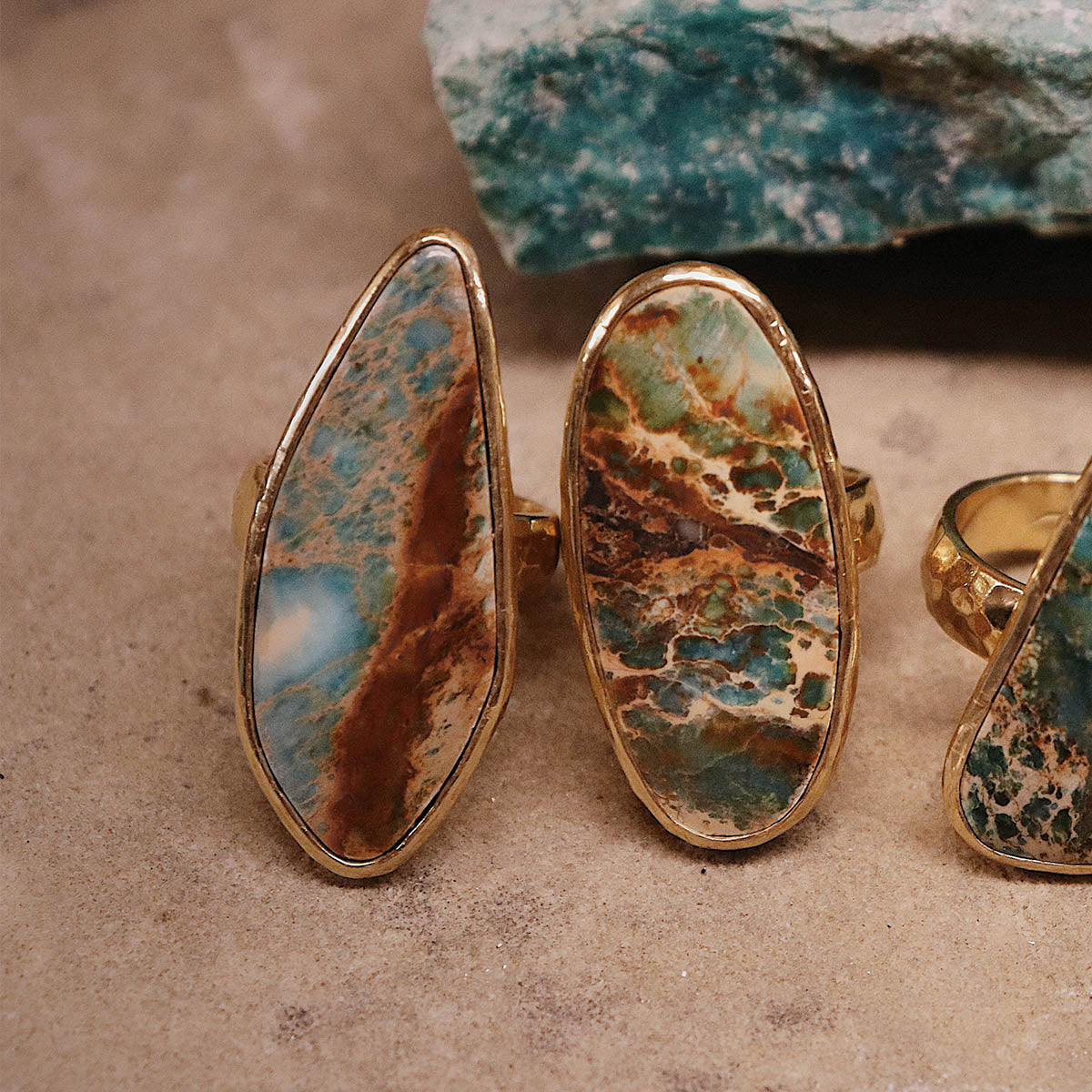Copper Chrysocolla Ring