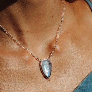 Rainbow Moonstone Necklace
