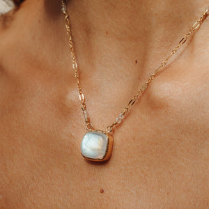 Rainbow Moonstone Necklace