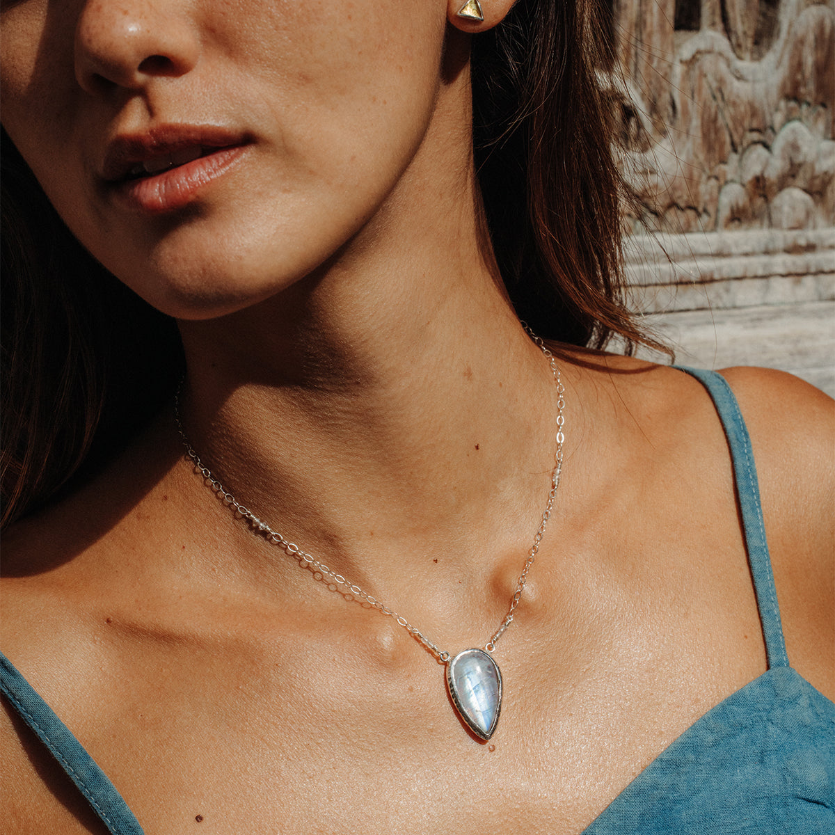 Rainbow Moonstone Necklace
