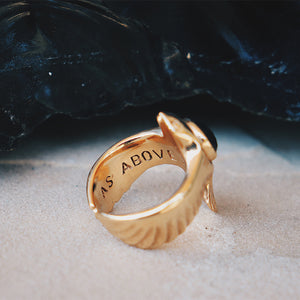 As Above Ring || Obsidian