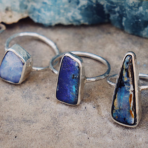 Boulder Opal Elfin Ring