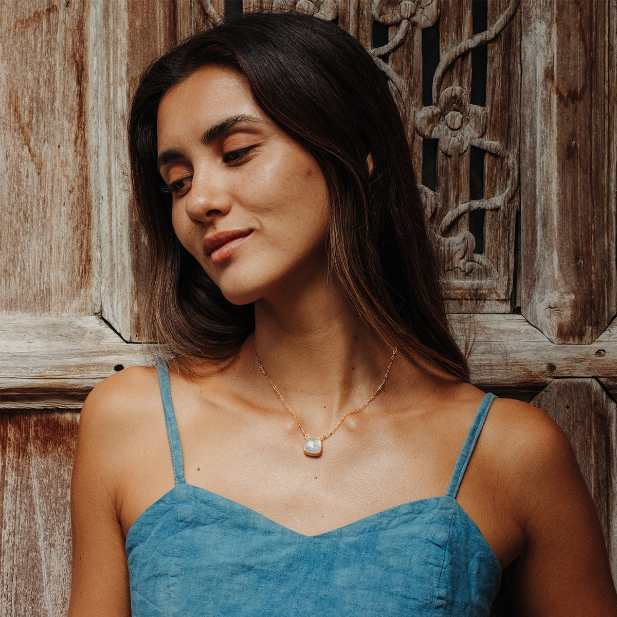 Rainbow Moonstone Necklace