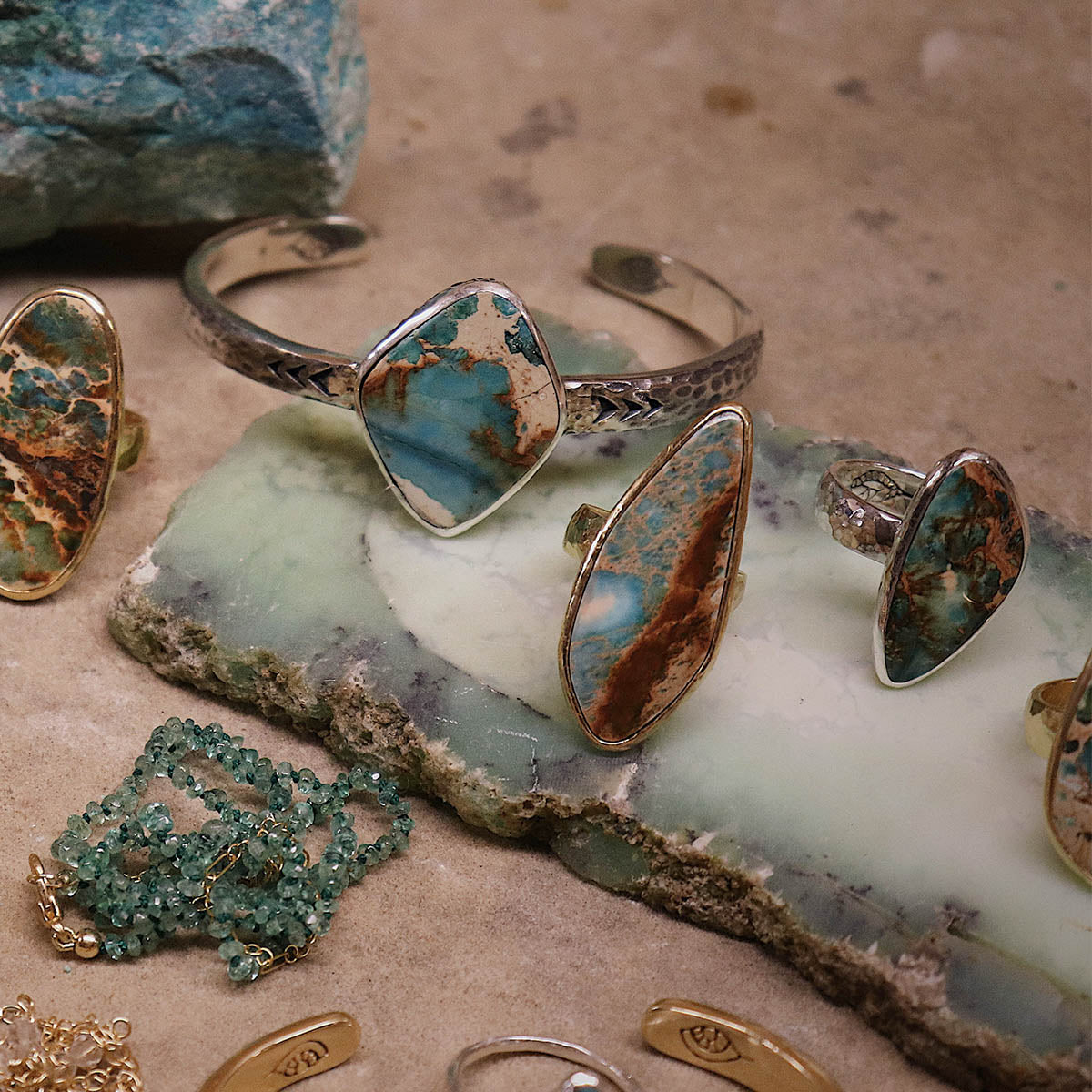 Copper Chrysocolla Ring