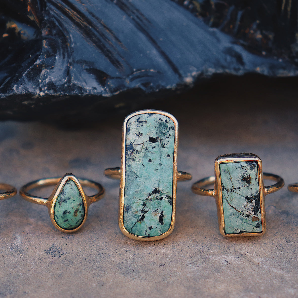 Bedouin Turquoise Elfin Ring