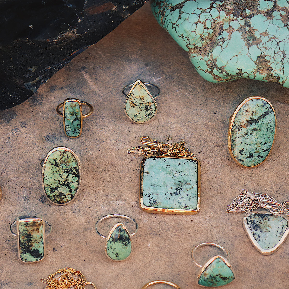 Bedouin Turquoise Elfin Ring